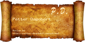 Petter Dagobert névjegykártya